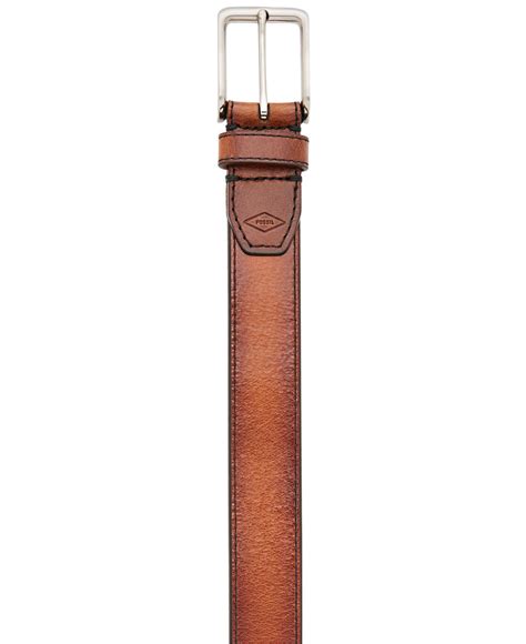 Fossil Mens Griffin Leather Belt For Men Lyst