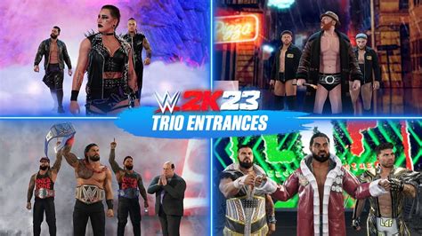 Wwe 2k23 Tag Team Entrances The Bloodline Judgment Day Brawling