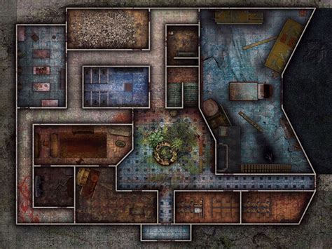 Tiger Trace Laboratories 1f By Wastelandbattlemaps Tabletop Rpg