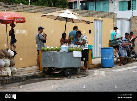 Brazilian street sellers Stock Photo - Alamy