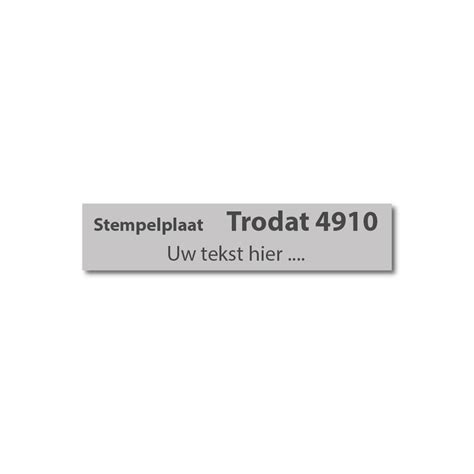 Stempelplaat Trodat Printy 4910 - Stempelplaatje Trodat 4910