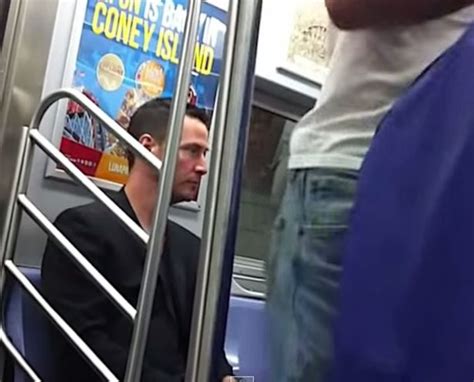 Watch Keanu Reeves Be A True Gentleman As He Gives Up His Seat For A