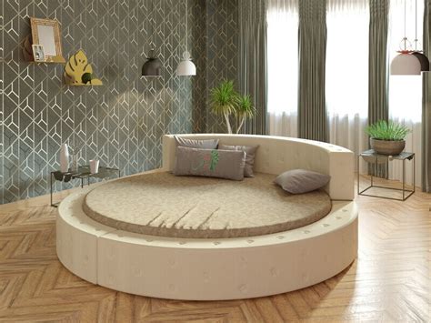 Купить круглую кровать из экокожи Vita Mia Eloiza (Элоиза) в магазине ...