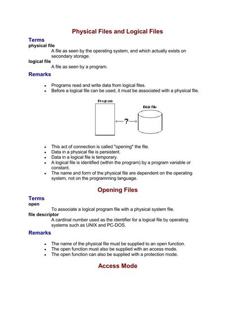 Pdf Physical Files And Logical Files Copy Dokumentips