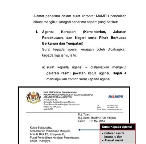 Contoh Surat Rasmi Kepada Ketua Menteri Sabah Contoh Surat Rasmi