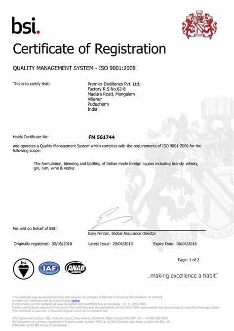 An ISO 9001 2000 Certified Company For Its Quality Systems For Blending