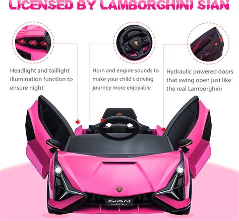 Coche eléctrico para niños con licencia Lamborghini SIAN by TOBBI Ride