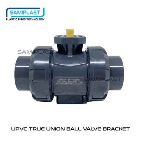 Jual PVC Bracket Pneumatic True Union Ball Valve 3 4 ANSI Std Kota