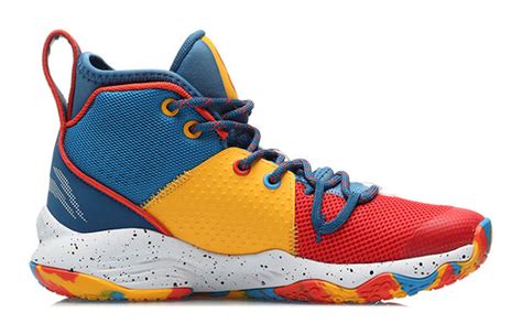 Gs Li Ning Sonic 8 High Top Blue Red Yellow Ykbr012 3 Kicks Crew