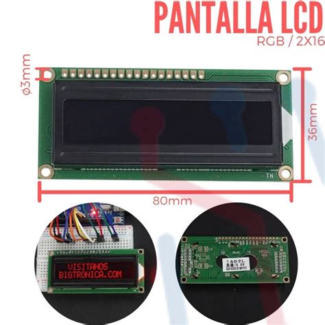 Display Lcd 2x16 Rgb