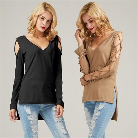 V Neck Asymmetrical Sleeve Split Shirt Top Model Fashion Fashion Show Fashion Design Chic Me