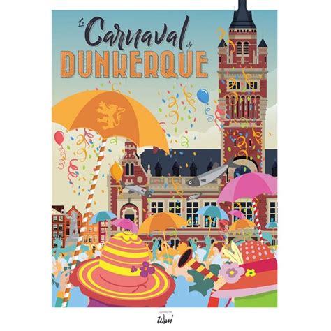 Affiche Du Carnaval De Dunkerque Par Wim Carnaval De Dunkerque