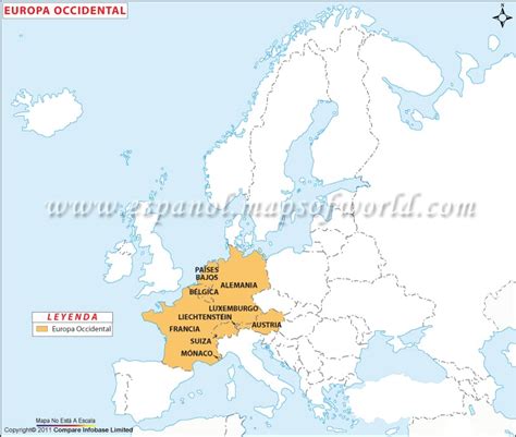 Mapa de Europa Occidental ~ Online Map