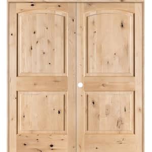 Krosswood Doors In X In Rustic Knotty Alder Solid Core Double