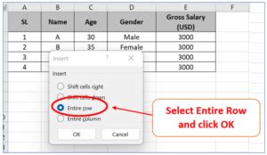 How To Insert Row In Excel With Shortcut Key Method