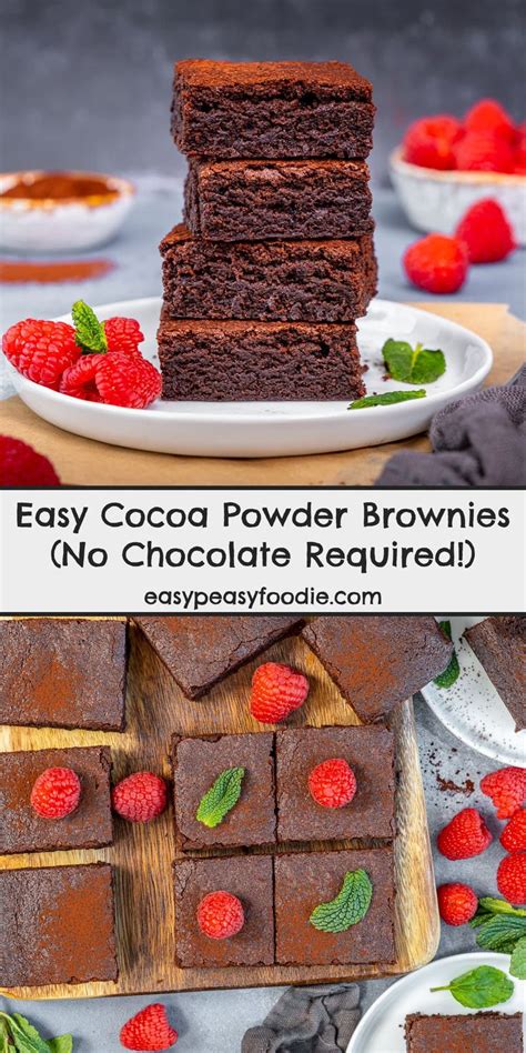 Easy Cocoa Powder Brownies No Chocolate Required Recipe Cocoa