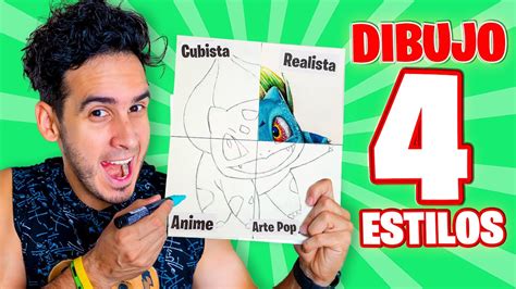 Video Dibujo En Estilos Diferente A Bulbasaur Realista Anime