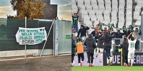 Sassuolo Il Alla Juve Storico Arriva Lo Striscione Dei Tifosi