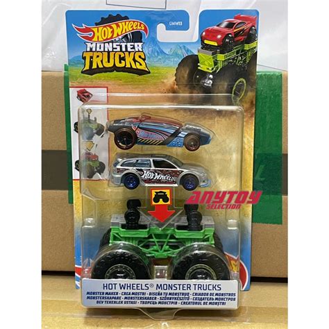 Hot Wheels Rodas Quentes Monster Trucks Maker Gww Modelo Escala Fundida De Carro