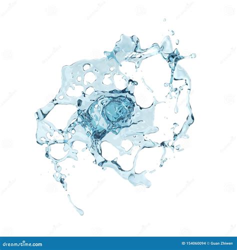 Pure Water Splash Isolated In White Background Stock Photo Image Of