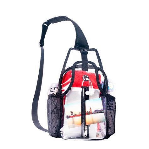 Snapklik.com : PVC Clear Sling Bag, Clear Bag Stadium Approved, Small