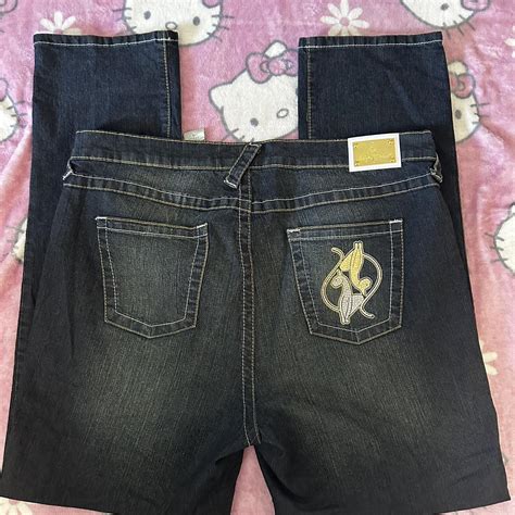 Baby Phat Y2k Mcbling Baggy Jeans Size 18 Plus Depop