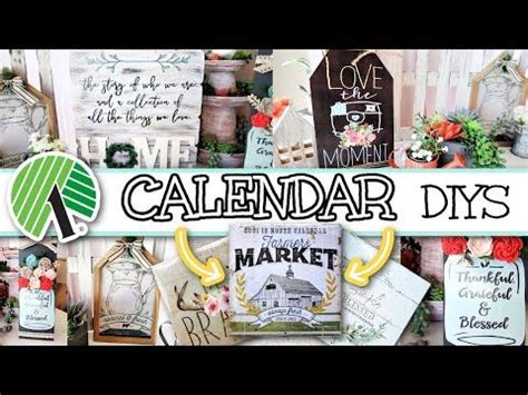 Quick Easy Dollar Tree Calendar Diys Home Decor Using Dollar Tree