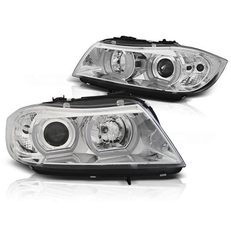 Xenon Scheinwerfer LED Angel Eyes passt für BMW 3er E90 E91 ab 2005