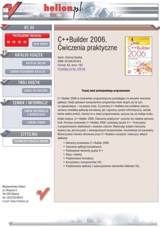 C Builder Wiczenia Praktyczne Pdf