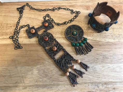 Mexican Vintage Casa Maya S Copper Piece Set In P Gem