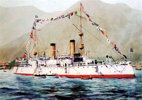 USS Olympia (C-6) | Navy art, Naval history, Navy ships