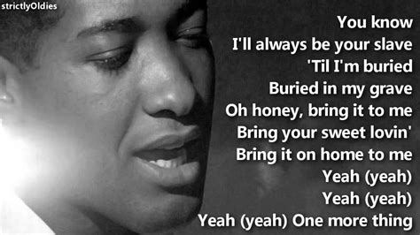 Sam Cooke Bring It On Home to Me lyrics Chords - Chordify