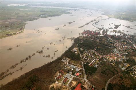 Luftaufnahme Hitzacker Elbe Hochwasser Hitzacker