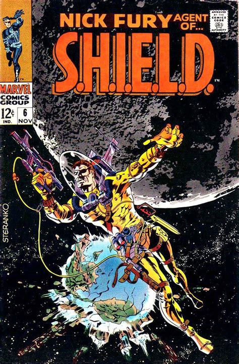 Nick Fury, Agent of Shield #6 - Jim Steranko cover - Pencil Ink