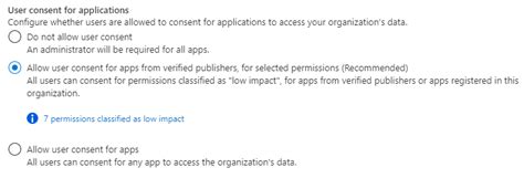 Configure How Users Consent To Applications Microsoft Entra