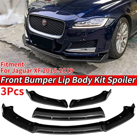 High Quality Carbon Fiber Look ABS Material Front Bumper Chin Lip Body