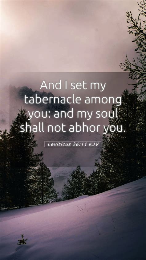 Leviticus 26 11 KJV Mobile Phone Wallpaper And I Set My Tabernacle