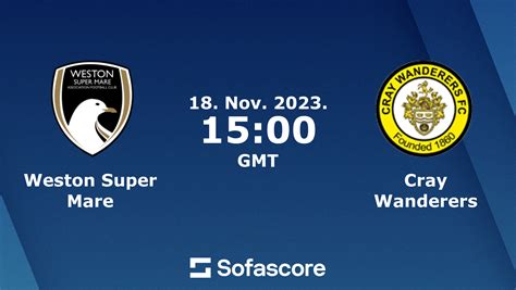 Weston Super Mare Vs Cray Wanderers Live Score H2H And Lineups Sofascore