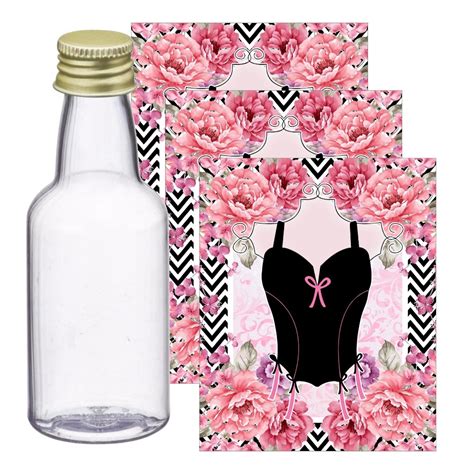 Adesivos para Garrafinha 50ml Chá de Lingerie Pronto para ser aplicado Tema de Festa