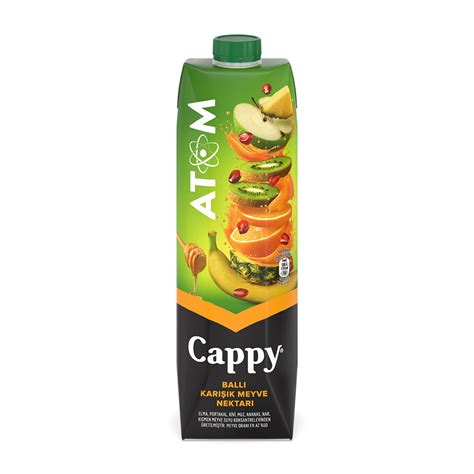 Cappy Atom Ballı Karışık Meyve Nektarı Karton Kutu 1 L Migros