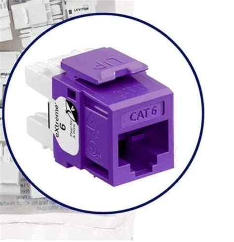 Ct Bp Extreme Cat Quickport Jacks Purple Leviton Cat