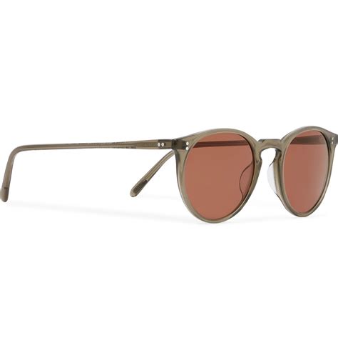 Oliver Peoples O Malley Round Frame Acetate Sunglasses Green Oliver