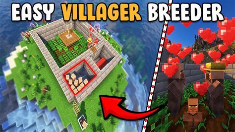 The Easiest Infinite Villager Breeder In Minecraft 120 Tutorial Youtube