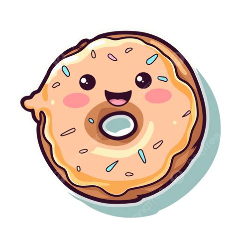 Funny Stickers Bundle Printable Donut Kawaii Stickers Png