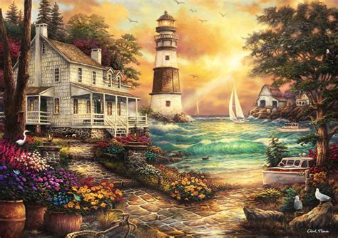 Puzzle Chuck Pinson Cottage By The Sea Grafika T Pi Ces