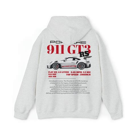 Sweat Capuche Porsche Gt Rs Limited Etsy France