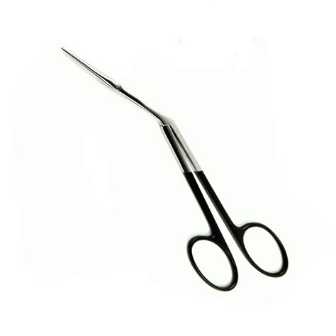 Black Color Handle Nasal Scissor Supercut Metal Steel Curved Scissor