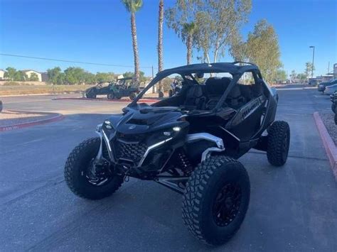 New 2024 Can Am Maverick R X RS With Smart Shox 999T DCT Triple Black