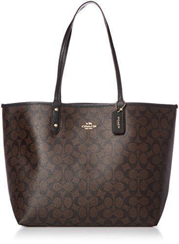 Coach Signature Reversible Pvc City Large Tote Bag Handbag