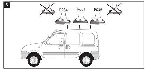 Set 3 Bare Portbagaj Pro Rack 311 Mont Blanc Fiat Doblo II Opel